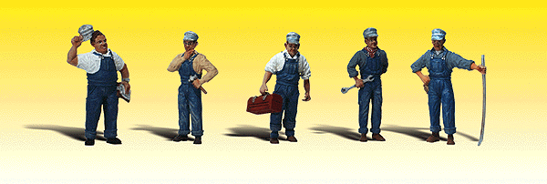 Woodland Scenics 2721 O Scale Scenic Accents(R) -- Train Mechanics pkg(6)