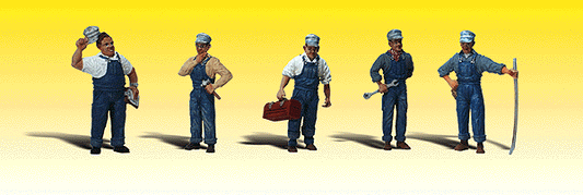 Woodland Scenics 2721 O Scale Scenic Accents(R) -- Train Mechanics pkg(6)