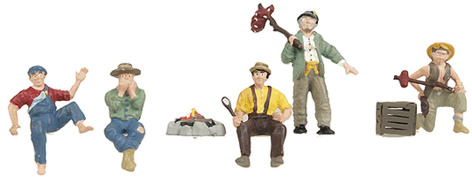 Woodland Scenics 2734 O Scale Hobos - Scenic Accents(R) -- pkg(5)
