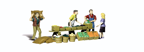 Woodland Scenics 2750 O Scale Scenic Accents(R) -- Farmers' Market