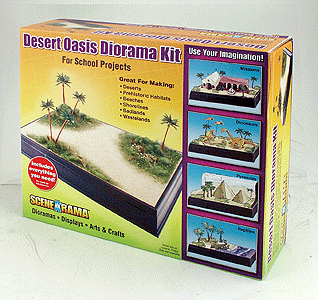 Woodland Scenics 4112 HO Scale Scene-A-Rama(TM) Diorama Kits -- Desert Oasis