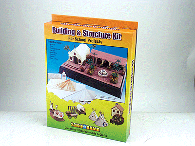 Woodland Scenics 4130 HO Scale Scene-A-Rama(TM) Diorama Project Accessories -- Building & Structure Kit