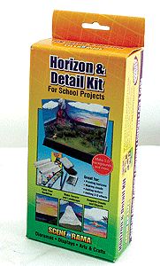Woodland Scenics 4132 HO Scale Scene-A-Rama(TM) Diorama Project Accessories -- Horizon & Detail Kit