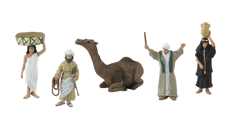 Woodland Scenics 4441 All Scale Egyptian Culture Figures - Scene-A-Rama(R) -- pkg(5)