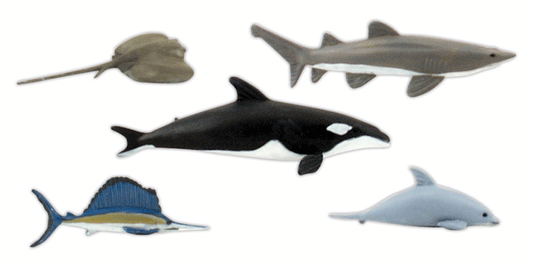 Woodland Scenics 4447 All Scale Scene-A-Rama(R) -- Marine Life Figures pkg(5)