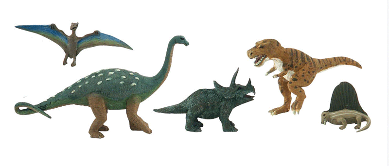 Woodland Scenics 4450 All Scale Prehistoric Life Figures - Scene-A-Rama(R) -- pkg(5)