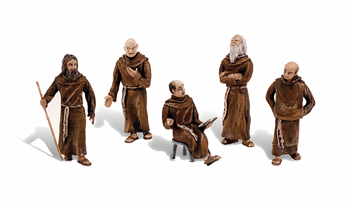 Woodland Scenics 4453 All Scale Scene-A-Rama(R) -- Friars & Monks pkg(5)