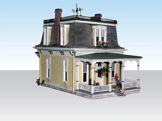 Woodland Scenics 5036 HO Scale Home Sweet Home - Built-&-Ready Landmark Structures(R) -- Assembled - 4-1/4 x 7-1/8" 10.8 x 18.1cm