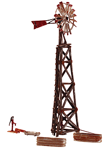 Woodland Scenics 5042 HO Scale Old Windmill - Built-&-Ready Landmark Structures(R) -- Assembled - 3-3/8 x 2-3/16" 8.57 x 5.55 cm