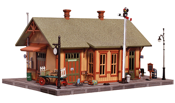 Woodland Scenics 5207 N Scale Woodland Station - Landmark Structures(R) -- Kit - 4-1/32 x 2-15/16" 10.2 x 7.46cm