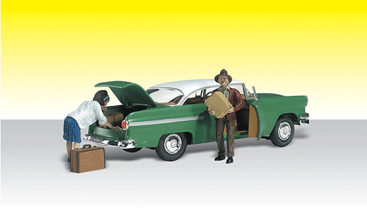 Woodland Scenics 5326 N Scale AutoScenes(TM) -- Lubeners Loading their Luggage
