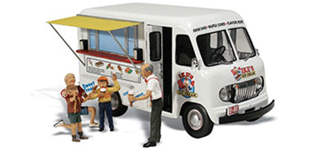 Woodland Scenics 5338 N Scale Ike's Ice Cream Truck - Assembled - AutoScenes(R)