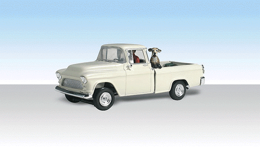Woodland Scenics 5521 HO Scale Hall & Duke - Assembled - AutoScenes(R) -- Pickup Truck & 2 Figures
