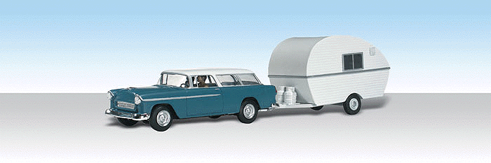Woodland Scenics 5532 HO Scale AutoScenes(TM) - Assembled -- Thompson's Travelin' Trailer