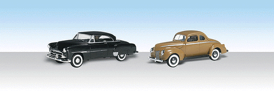 Woodland Scenics 5536 HO Scale AutoScenes(R) - Assembled -- Cruisin' Coupes pkg(2)