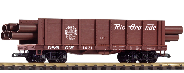 Piko 38749 G Scale D&RGW Pipe Gondola