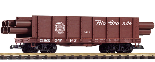 Piko 38749 G Scale D&RGW Pipe Gondola