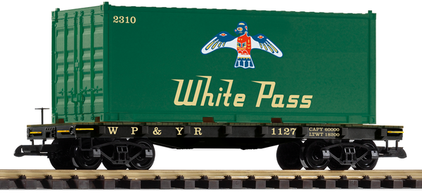 Piko 38709 G Scale WP&YR Container Car 1127