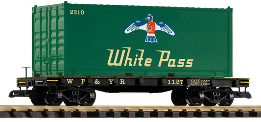 Piko 38709 G Scale WP&YR Container Car 1127