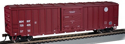 Bachmann 19613 HO Scale ACF 50'6" Outside-Braced Sliding-Door Boxcar - Ready to Run - Silver Series -- Burlington Northern Santa Fe 725425 (Boxcar Red, small Circle-Cross Logo)