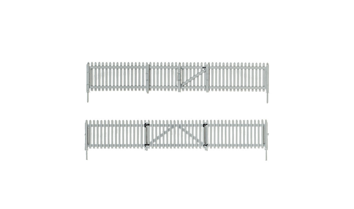 Woodland Scenics 2984 HO Scale Picket Fence - Kit with Gates, Hinges & Planter Pins -- Total Scale Length: 192' 58.5m