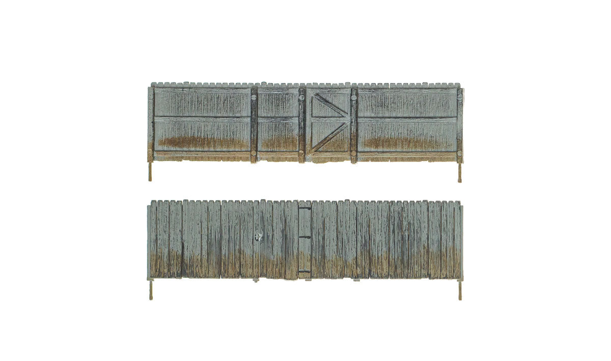 Woodland Scenics 2985 HO Scale Privacy Fence - Kit with Gates, Hinges & Planter Pins -- Total Scale Length: 192' 58.5m