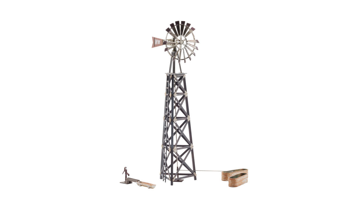 Woodland Scenics 5867 O Scale Old Windmill - Built-&-Ready Landmark Structures(R) -- Weathered