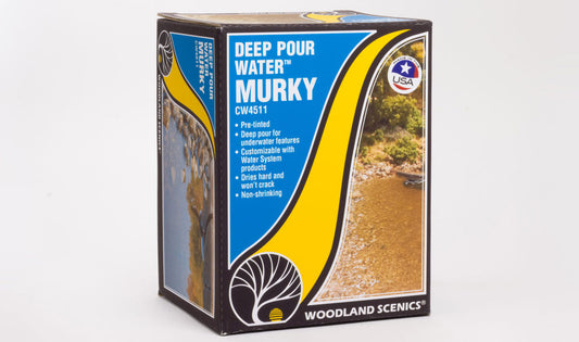 Woodland Scenics 4511 All Scale Deep Pour Water(TM) - Water System - 12oz 355mL -- Murky