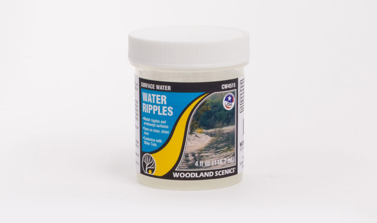Woodland Scenics 4515 All Scale Surface Water - Water System -- Water Ripples - 4oz 118mL