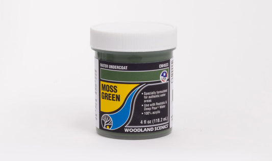 Woodland Scenics 4533 All Scale Water Undercoat - Water System - 4oz 118mL -- Moss Green