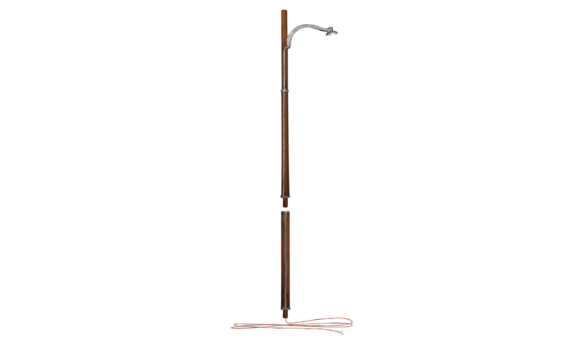 Woodland Scenics 5630 HO Scale Just Plug(TM) -- Wooden Pole Street Light pkg(3)