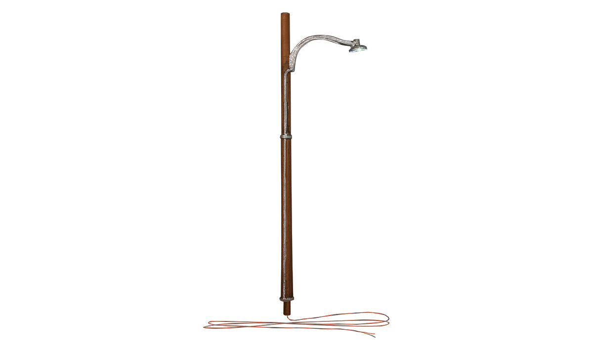 Woodland Scenics 5638 N Scale Wooden Pole Street Light - Just Plug(TM) -- pkg(3)