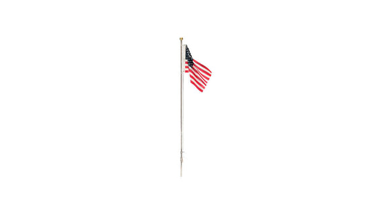 Woodland Scenics 5951 All Scale Flag Pole with U.S. Flag - Just Plug(TM) -- Medium - 4-1/8" 10.4cm Tall
