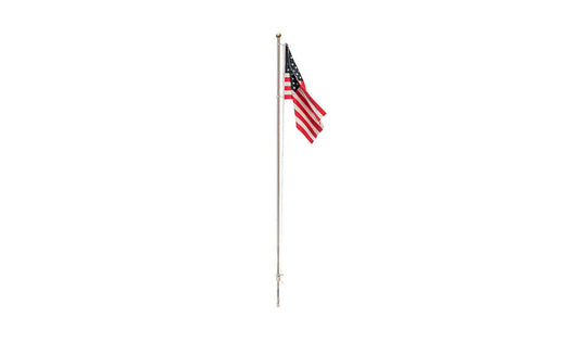 Woodland Scenics 5952 All Scale Flag Pole with U.S. Flag - Just Plug(TM) -- Large - 7-1/2" 19cm Tall