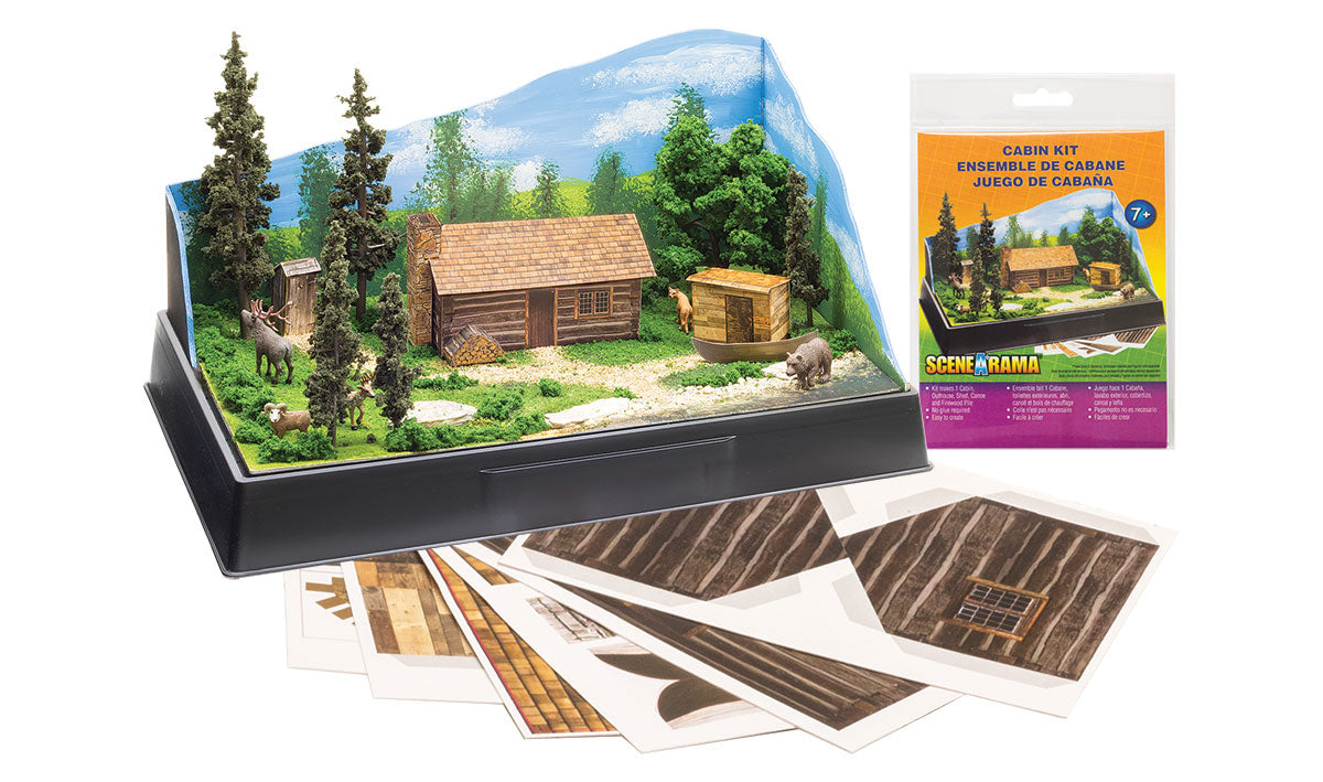 Woodland Scenics 4239 All Scale Cabin - Scene-A-Rama(TM) -- Kit