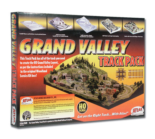 Woodland Scenics 1183 HO Scale Grand Valley Track Pack (Atlas Code 83 Track) -- For Woodland Scenics Grand Valley Layout (785-1483, Sold Separately)