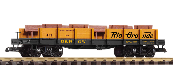 Piko 38735 G Scale D&RGW Sightseeing Car 421 w/Bench Seats