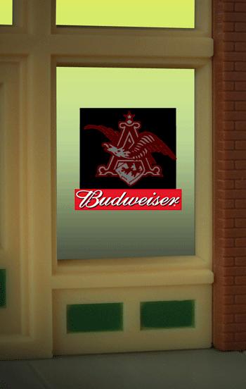 Miller Engineering 9015 Ho/N Budweiser Eagle Window Si
