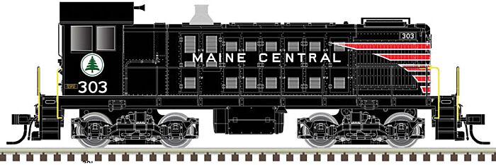 Atlas Model Railroad 40004702 N Scale Alco S2 - LokSound and DCC - Master Gold(R) -- Maine Central 303 (black, red, white)
