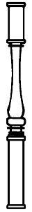 Alexander Scale 1502 HO Scale Porch support short 6/