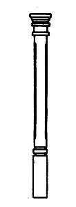 Alexander Scale 1503 HO Scale Porch support square 6/