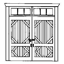 Alexander Scale 2401 HO Scale Doors -- Freight #1