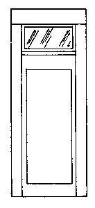 Alexander Scale 2407 HO Scale Doors -- Solid Panel pkg(4)