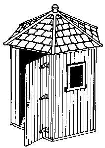 Alexander Scale 3114 HO Scale Telephone Shelters -- Wooden