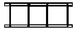 Alexander Scale 3801 HO Scale Ladder pkg(4) -- 4-Rung
