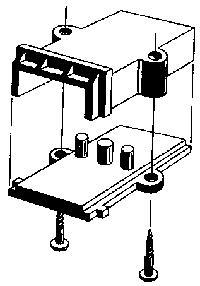 Alexander Scale 6003 HO Scale Coupler Pockets pkg(2) -- Screw Mounting