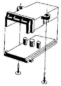 Alexander Scale 6004 HO Scale Coupler Pockets pkg(2) -- Pin Mounting
