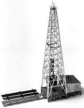 Alexander Scale 7488 HO Scale Oil Drilling Rig - Kit -- 12-1/4 x 4-5/8 x 14-3/16" 31.1 x 11.7 x 36cm