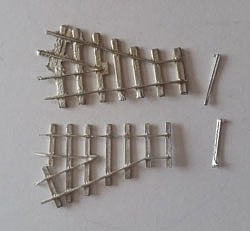 Alexander Scale 9804 HO Scale 18" Gauge Mine Track -- Kick Switch pkg(2)