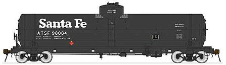 American Limited Models 1823 HO Scale GATC Welded Tank Car - Ready to Run -- Santa Fe 98090 (black, Reclaimed Diesel Fuel Service)